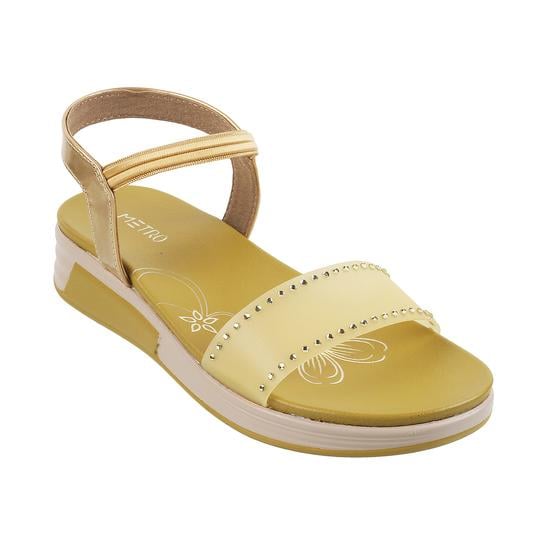 Girls Light-Green Casual Sandals