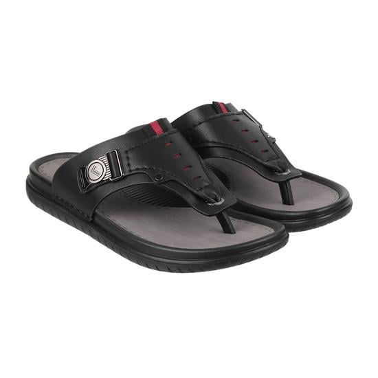 Men Black Casual Slippers