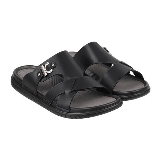 Men Black Casual Slippers