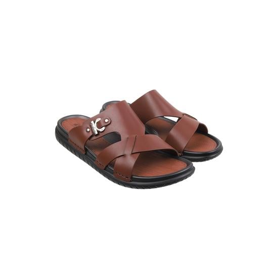 Men Brown Casual Slippers