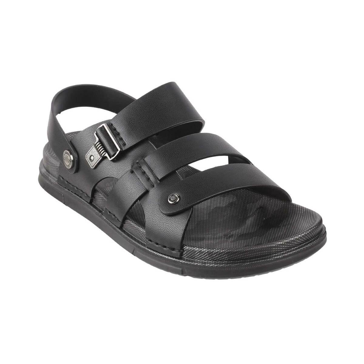 Buy Men Black Casual Sandals Online SKU 60 1198 11 43 Metro Shoes