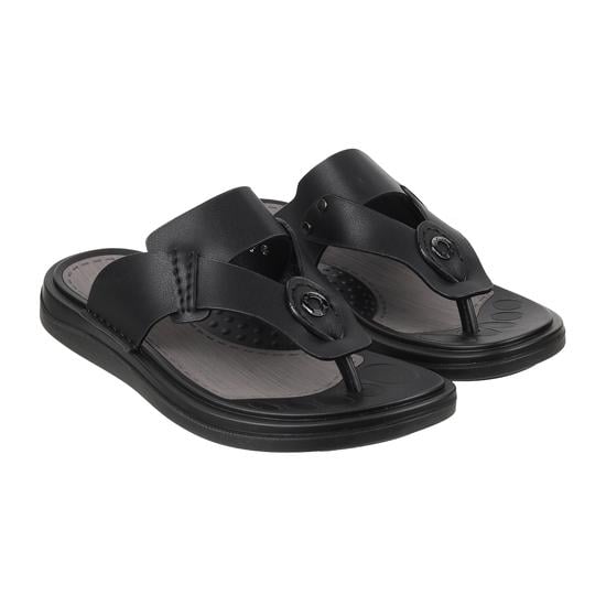 Men Black Casual Slippers