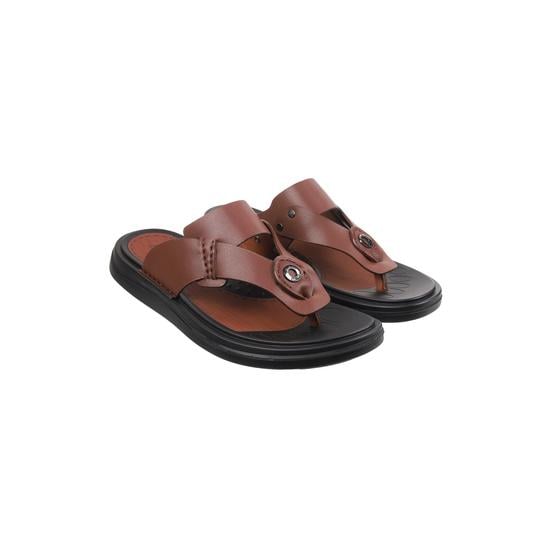 Men Brown Casual Slippers