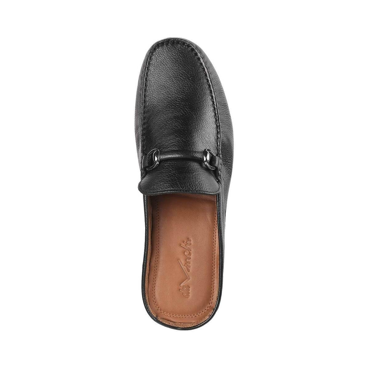 Metro Mens Leather Black Loafers Size 6 UK 40 EU  Amazonin Shoes   Handbags