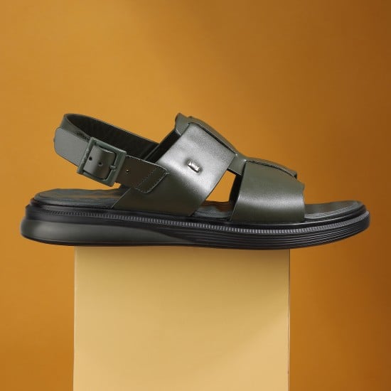 Men Olive Casual Sandals