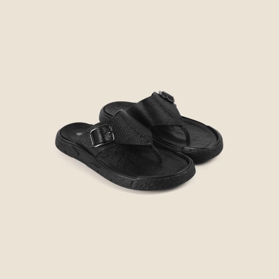 Men Black Casual Slippers