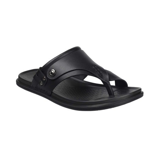 Men Black Casual Slippers