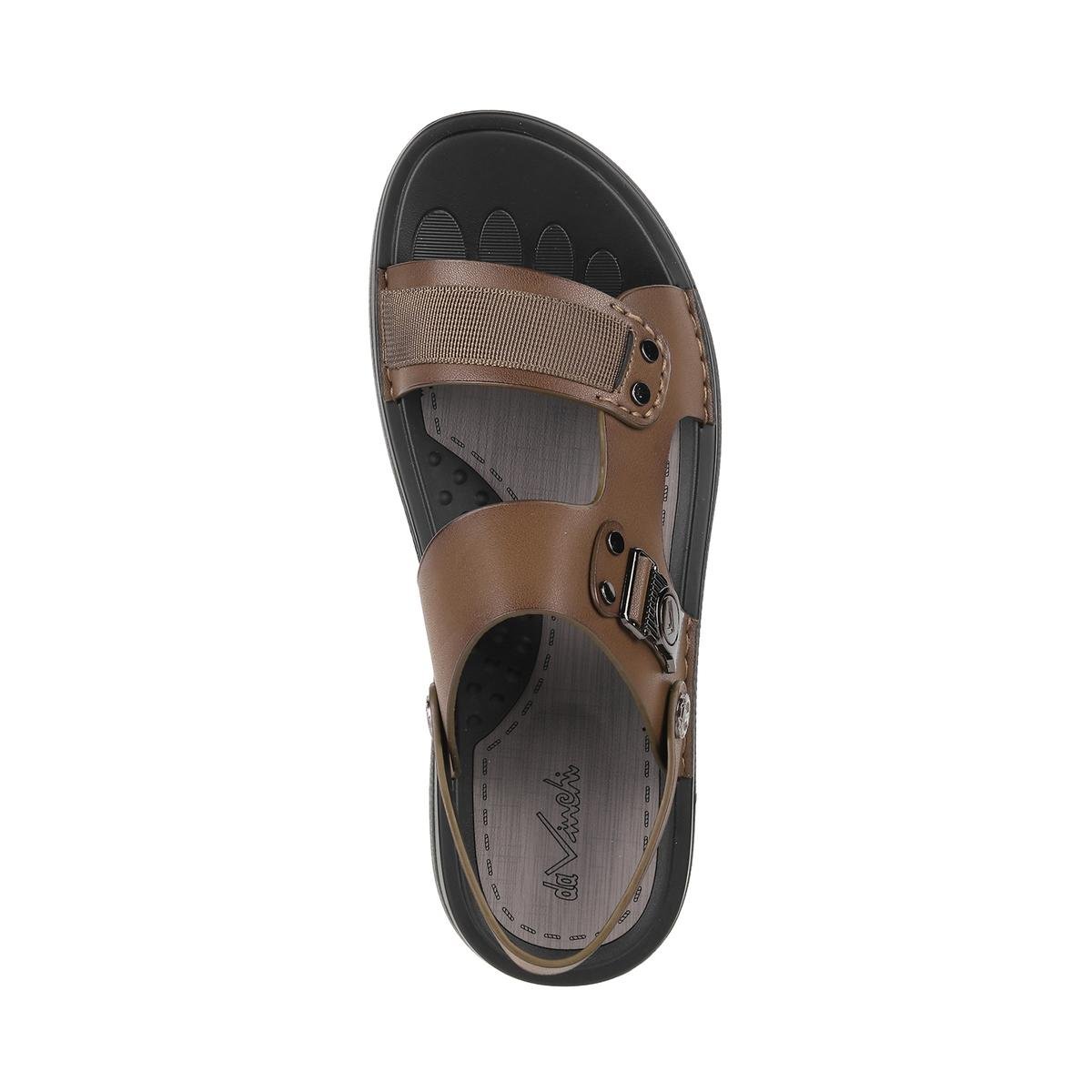 Buy Men Tan Casual Sandals Online | SKU: 18-1585-23-40-Metro Shoes