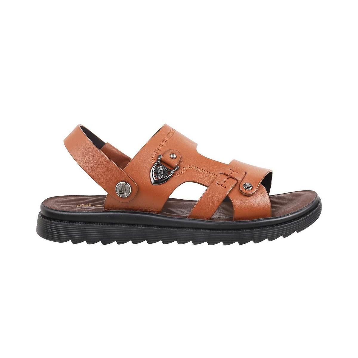 Buy GABICCI Men Black Comfort Leather Sandals - Sandals for Men 12210696 |  Myntra