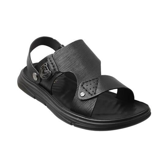 Davinchi Black Casual Sandals