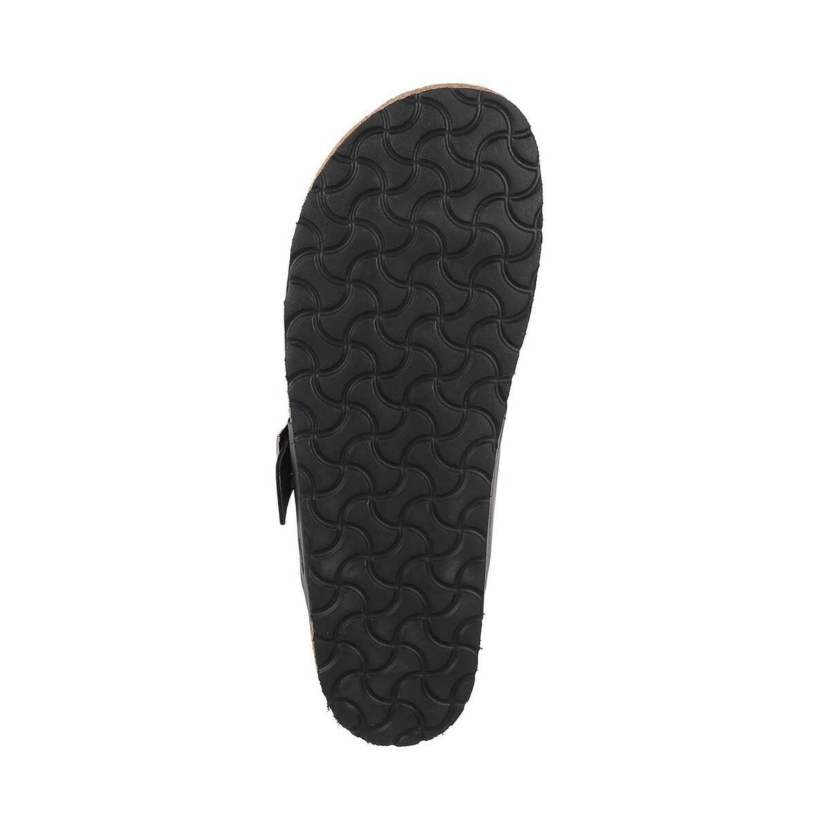 Buy Davinchi Black Casual Slippers Online Mochi only INR 4990 –Mochi Shoes