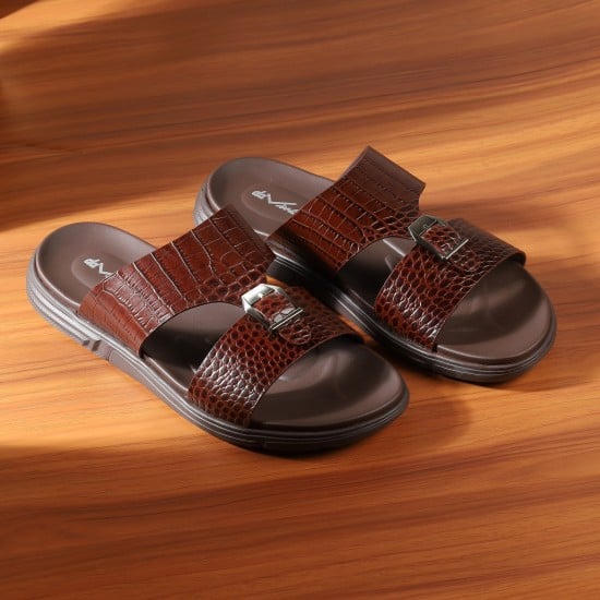 Men Tan Casual Slippers