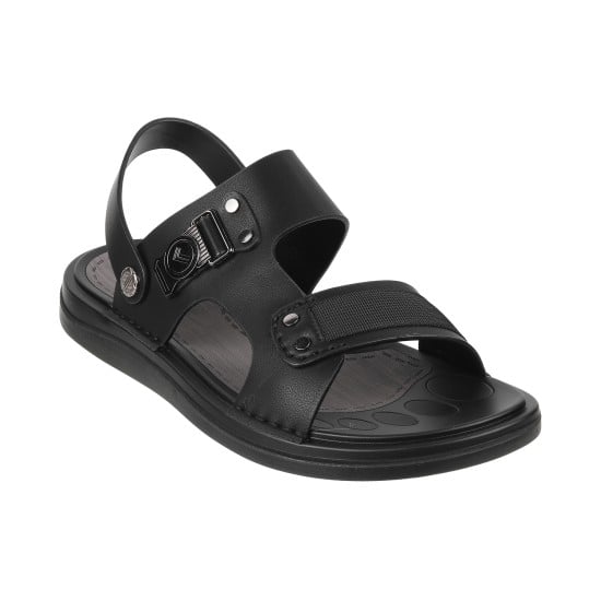 Men Black Casual Sandals