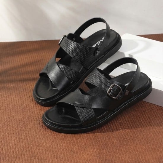 Men Black Casual Sandals