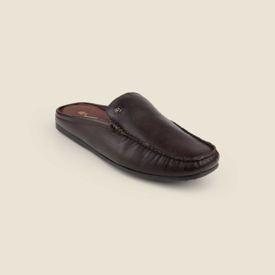 Men Brown Casual Slip Ons