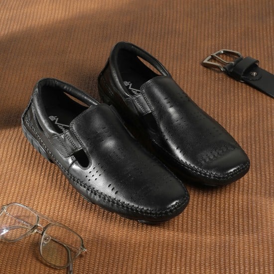 Men Black Casual Sandals