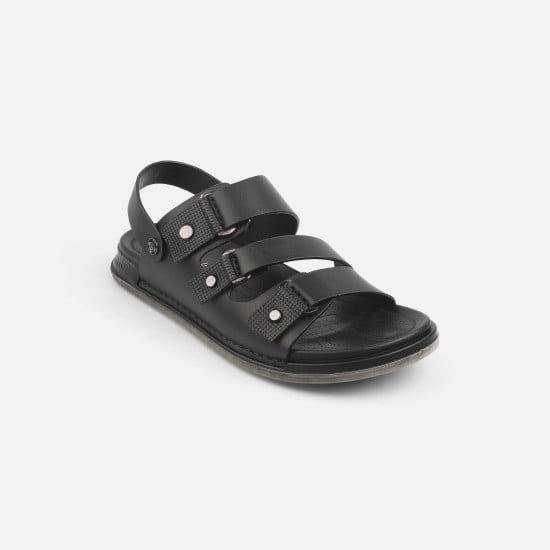 Men Black Casual Sandals