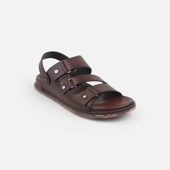 Men Brown Casual Sandals