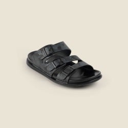 Men Black Casual Slippers