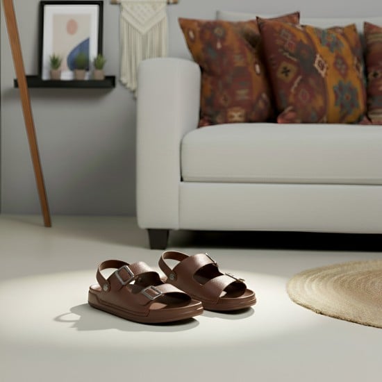 Men Brown Casual Sandals