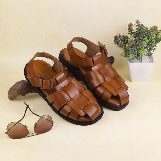 Men Tan Casual Sandals