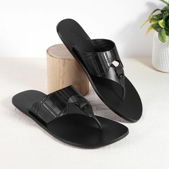 Men Black Casual Slippers