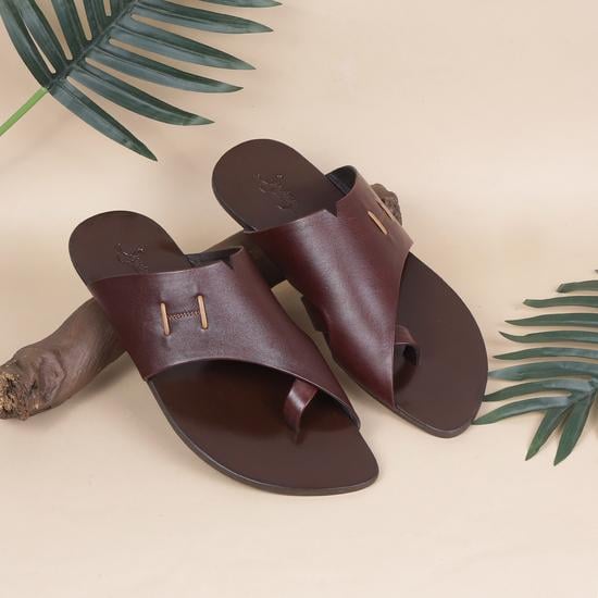 Men Brown Casual Slippers