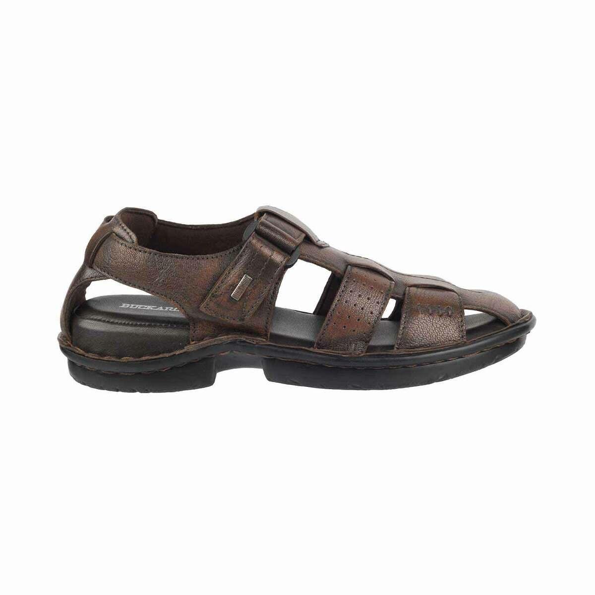 Attitudist Handcrafted Brown Casual Sandal For Men - ATTITUDIST-sgquangbinhtourist.com.vn