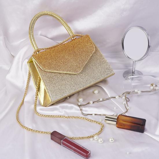 Women Gold Evening Bag