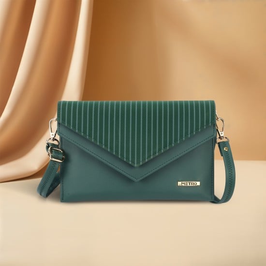 Women Green Sling Bag