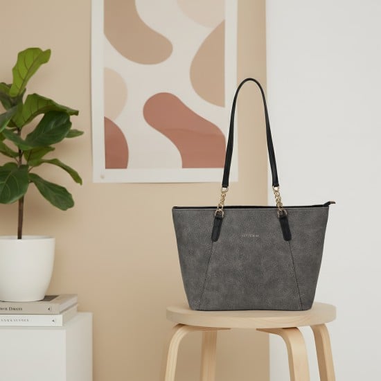 Women Grey Tote bag