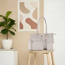 Women Beige Shoulder Bag