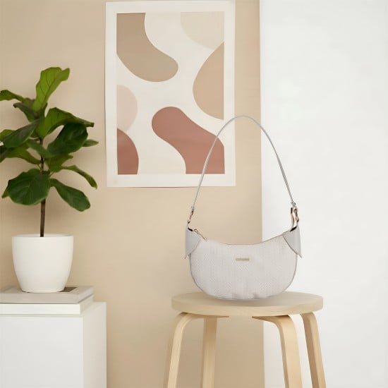 Women Beige Shoulder Bag