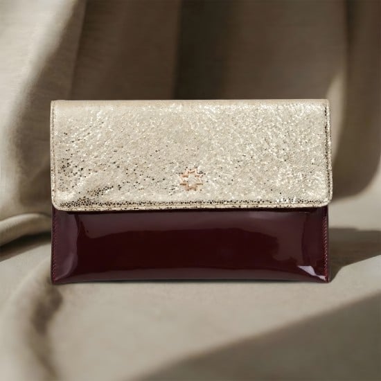 Women Maroon Clutch