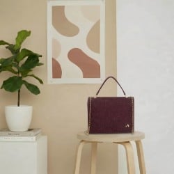 Women Maroon Sling Bag