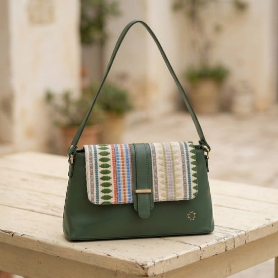Women Green Shoulder Bag