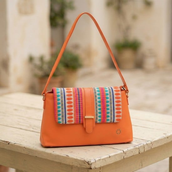 Women Orange Shoulder Bag