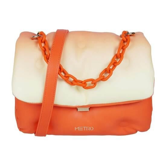 Women Orange Sling Bag