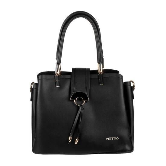Women Black Satchel Bag