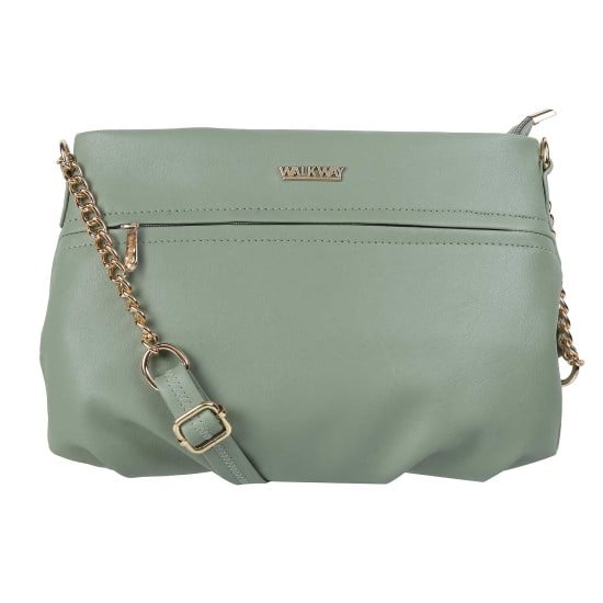 Women Green Sling Bag