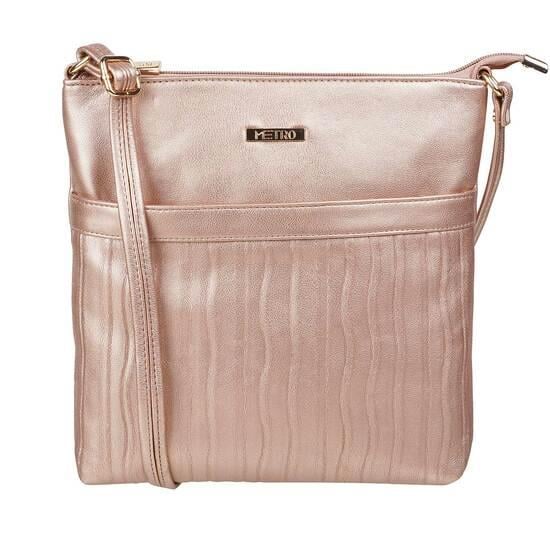 Women Rose-Gold Sling Bag