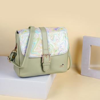 Metro Women Green Sling Bag(SKU: 66-195-21-10)