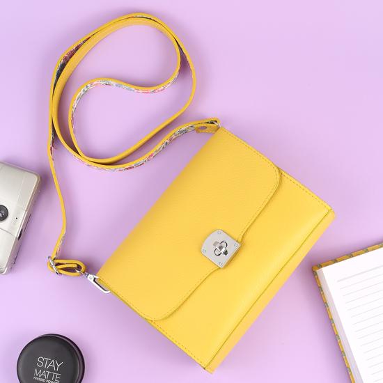 Women Yellow Sling Bag