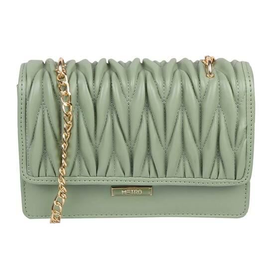 Women Green Sling Bag