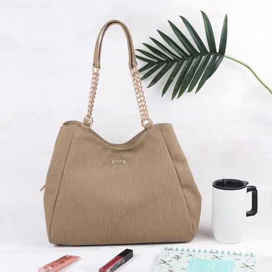 Women Beige Shoulder Bag