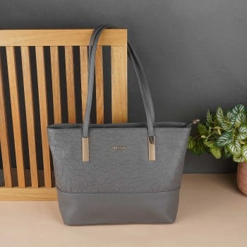 Walkway Women Grey Tote Bag(SKU: 66-244-14-10)