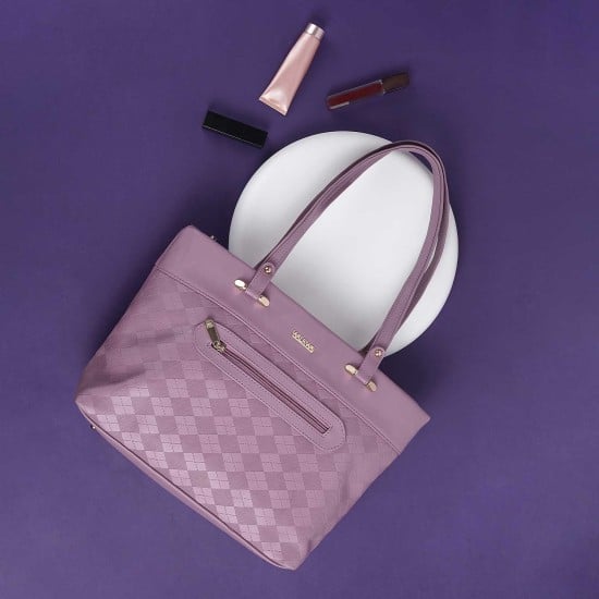 Women Peach Tote Bag