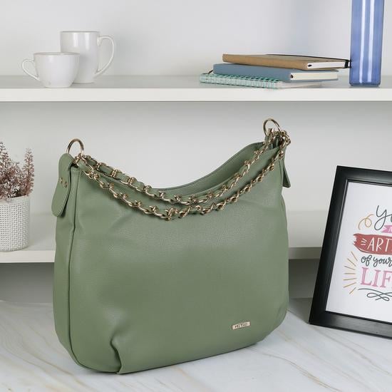 Women Green Shoulder Bag