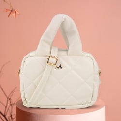 Women White Satchel Bag