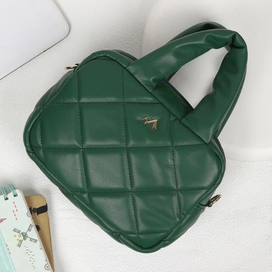 Women Green Satchel Bag